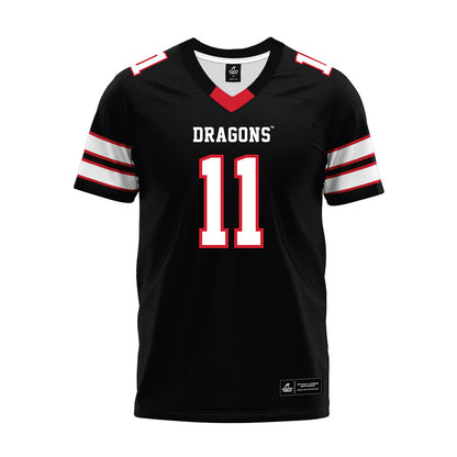MSUM - NCAA Football : Payton Wallen - Black Premium Football Jersey-0