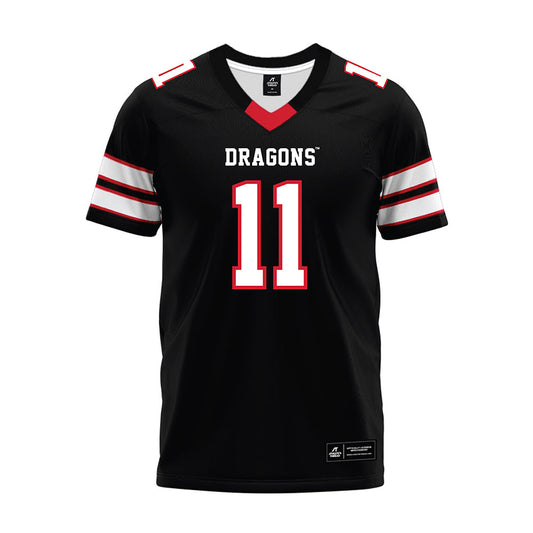 MSUM - NCAA Football : Payton Wallen - Black Premium Football Jersey-0