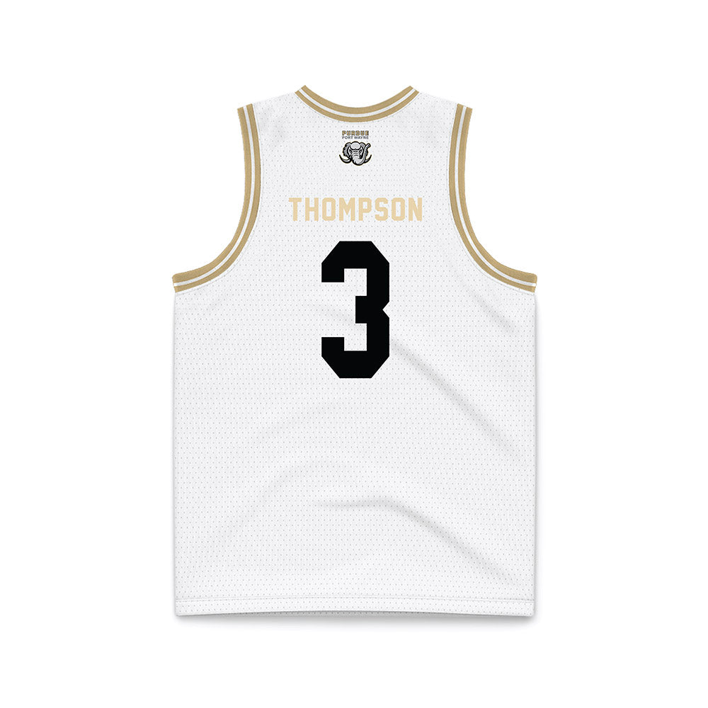 PFW - NCAA Men's Basketball : Carl Thompson - White Basketball Jersey-1