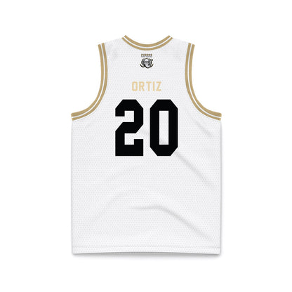 PFW - NCAA Men's Basketball : Edir Ortiz - White Basketball Jersey-1