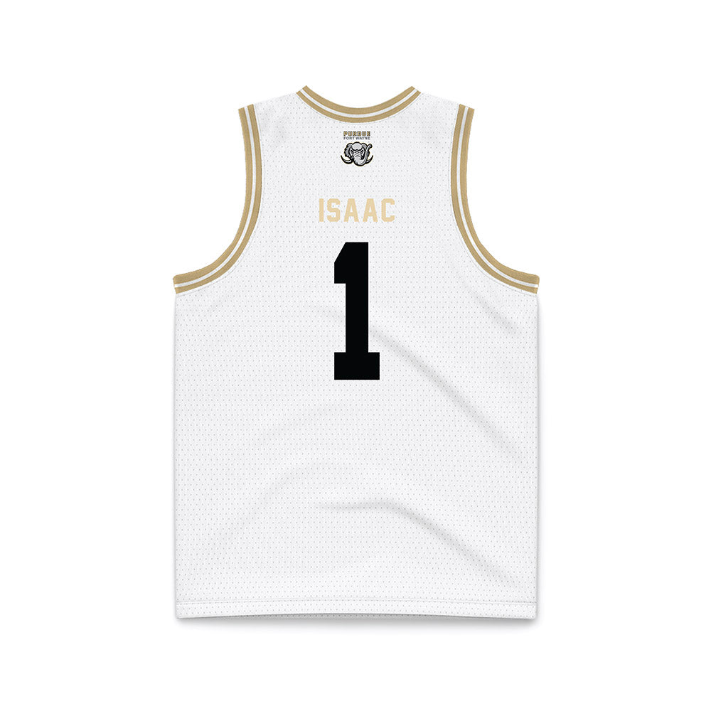 PFW - NCAA Men's Basketball : Anthony Isaac - White Basketball Jersey-1
