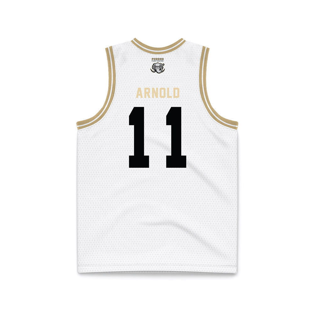 PFW - NCAA Men's Basketball : Jaiden Arnold - White Basketball Jersey-1
