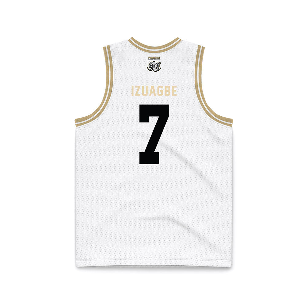 PFW - NCAA Men's Basketball : Tamaje Izuagbe - White Basketball Jersey-1