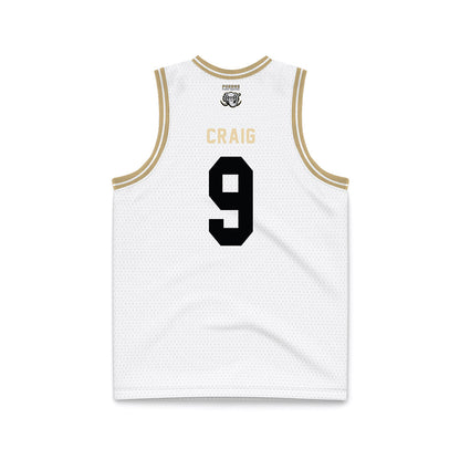 PFW - NCAA Men's Basketball : Deandre Craig - White Basketball Jersey-1