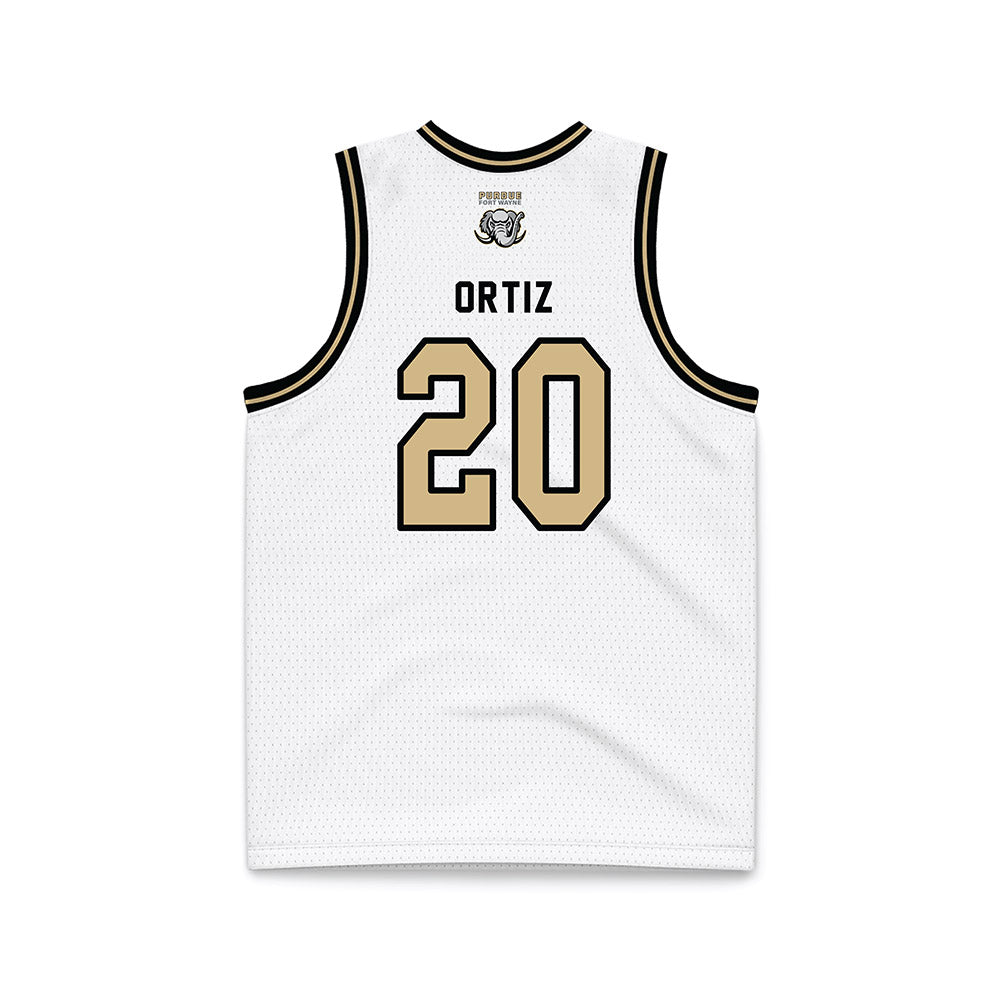 PFW - NCAA Men's Basketball : Edir Ortiz - Black Lining Basketball Jersey-1