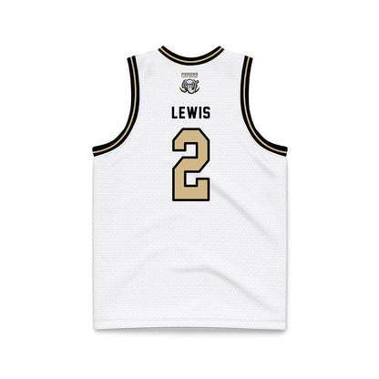 PFW - NCAA Men's Basketball : DeAndre Lewis - Black Lining Basketball Jersey-1