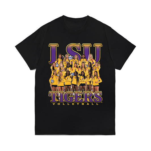 LSU - NCAA Women's Volleyball : - Team Collage Comfort Colors T-Shirt-0