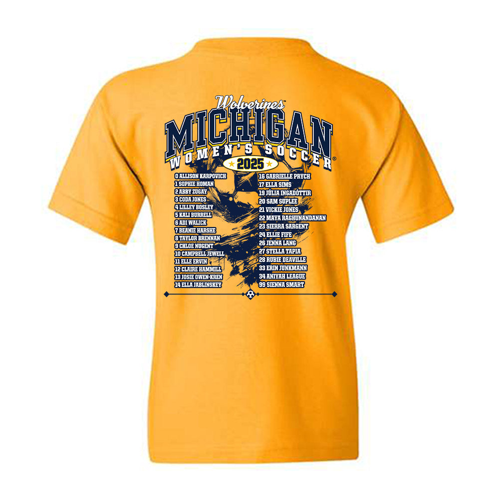 Michigan - NCAA Women's Soccer : - Youth T-Shirt-1
