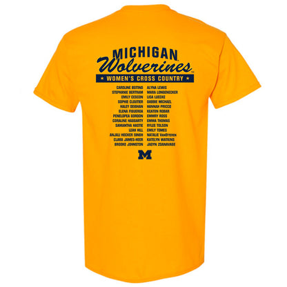 Michigan - NCAA Women's Cross Country : - Roster T-Shirt-1