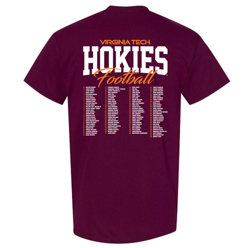 Virginia Tech - NCAA Football : Roster Shirt T-Shirt-1