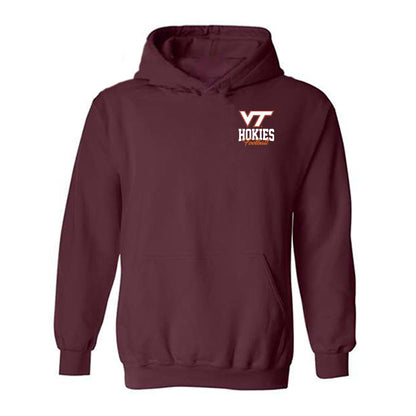 Virginia Tech - NCAA Football : Roster Shirt Hooded Sweatshirt-0