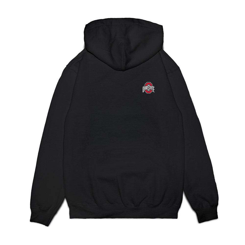 Ohio State - NCAA Football : Jeremiah Smith - Legacy Premium Hooded Sweatshirt-1