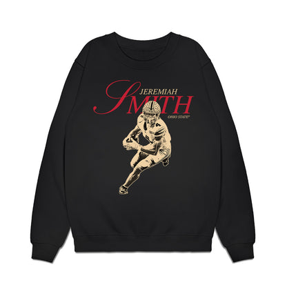 Ohio State - NCAA Football : Jeremiah Smith - Legacy Premium Crewneck Sweatshirt-0