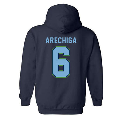 CSU Monterey Bay - NCAA Men's Soccer : Omar Arechiga - Classic Shersey Hooded Sweatshirt-1
