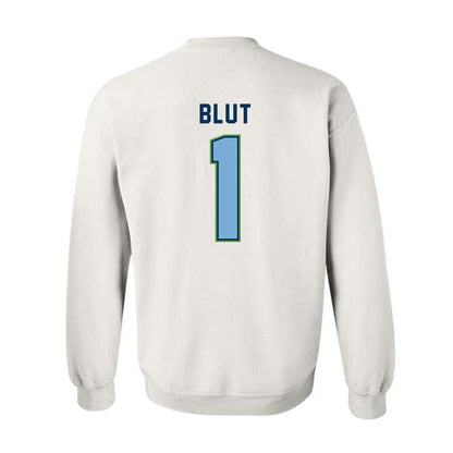 CSU Monterey Bay - NCAA Men's Basketball : Warren Blut - Classic Shersey Crewneck Sweatshirt-1