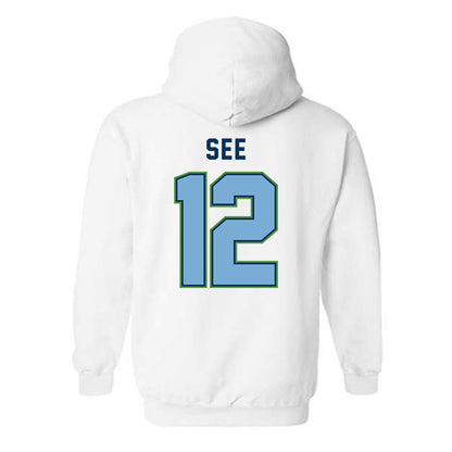 CSU Monterey Bay - NCAA Women's Soccer : Leah See - Classic Shersey Hooded Sweatshirt-1