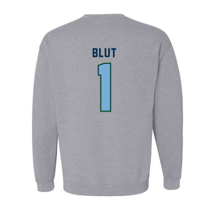 CSU Monterey Bay - NCAA Men's Basketball : Warren Blut - Classic Shersey Crewneck Sweatshirt-1