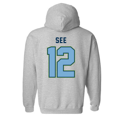 CSU Monterey Bay - NCAA Women's Soccer : Leah See - Classic Shersey Hooded Sweatshirt-1