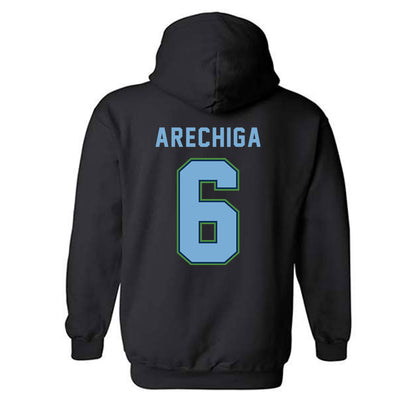 CSU Monterey Bay - NCAA Men's Soccer : Omar Arechiga - Classic Shersey Hooded Sweatshirt-1