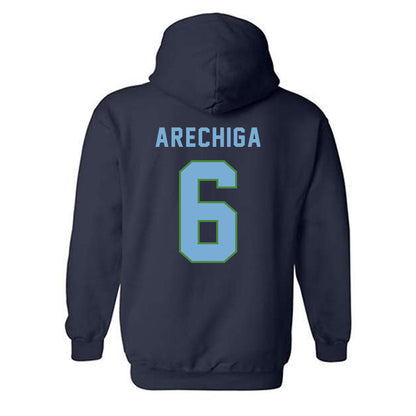 CSU Monterey Bay - NCAA Men's Soccer : Omar Arechiga - Classic Shersey Hooded Sweatshirt-1