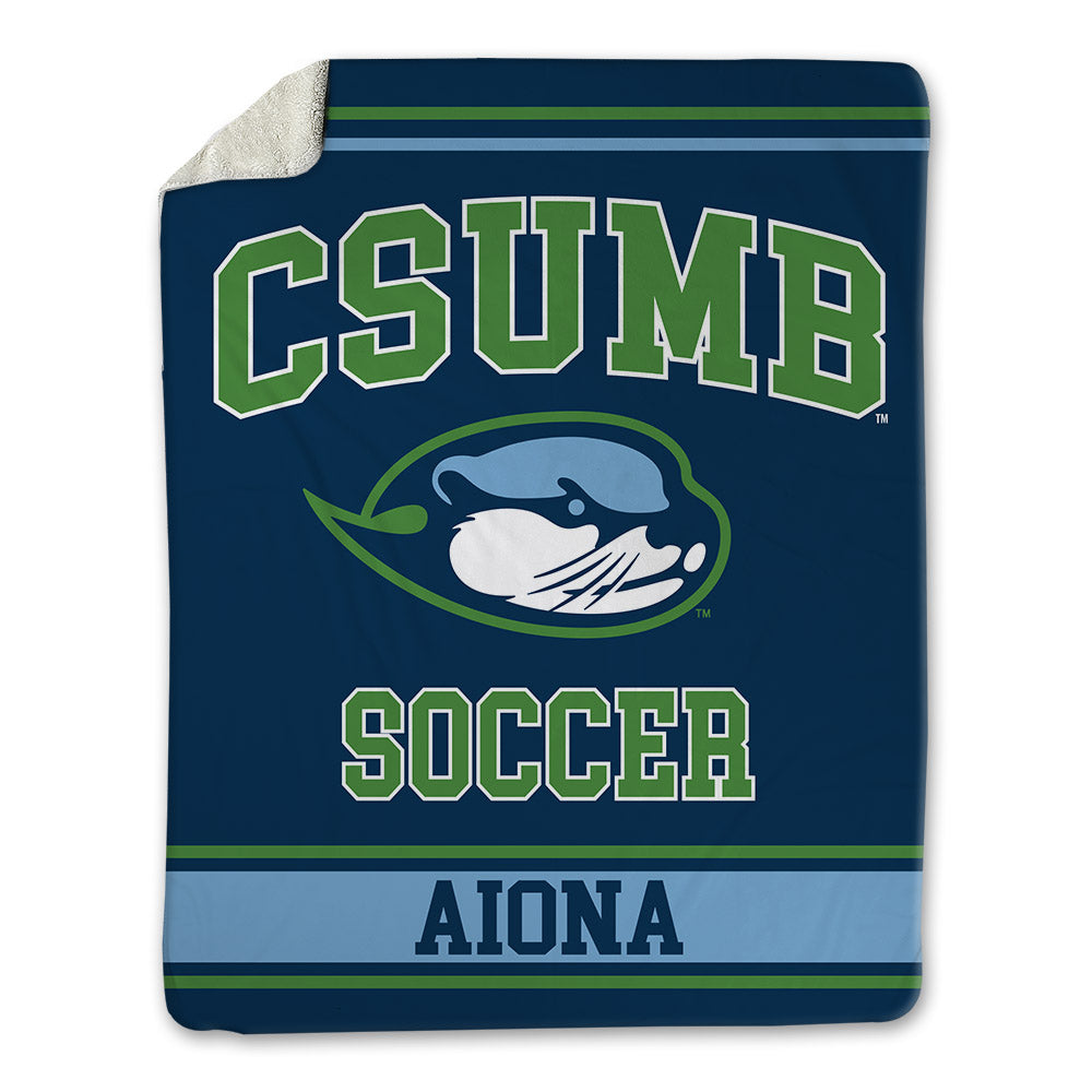 CSU Monterey Bay - NCAA Men's Soccer : Jacob Aiona - Blanket-0