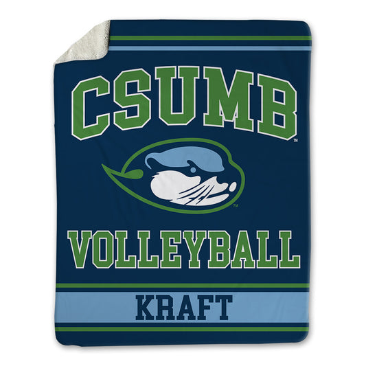 CSU Monterey Bay - NCAA Women's Volleyball : Jenna Kraft - Blanket-0