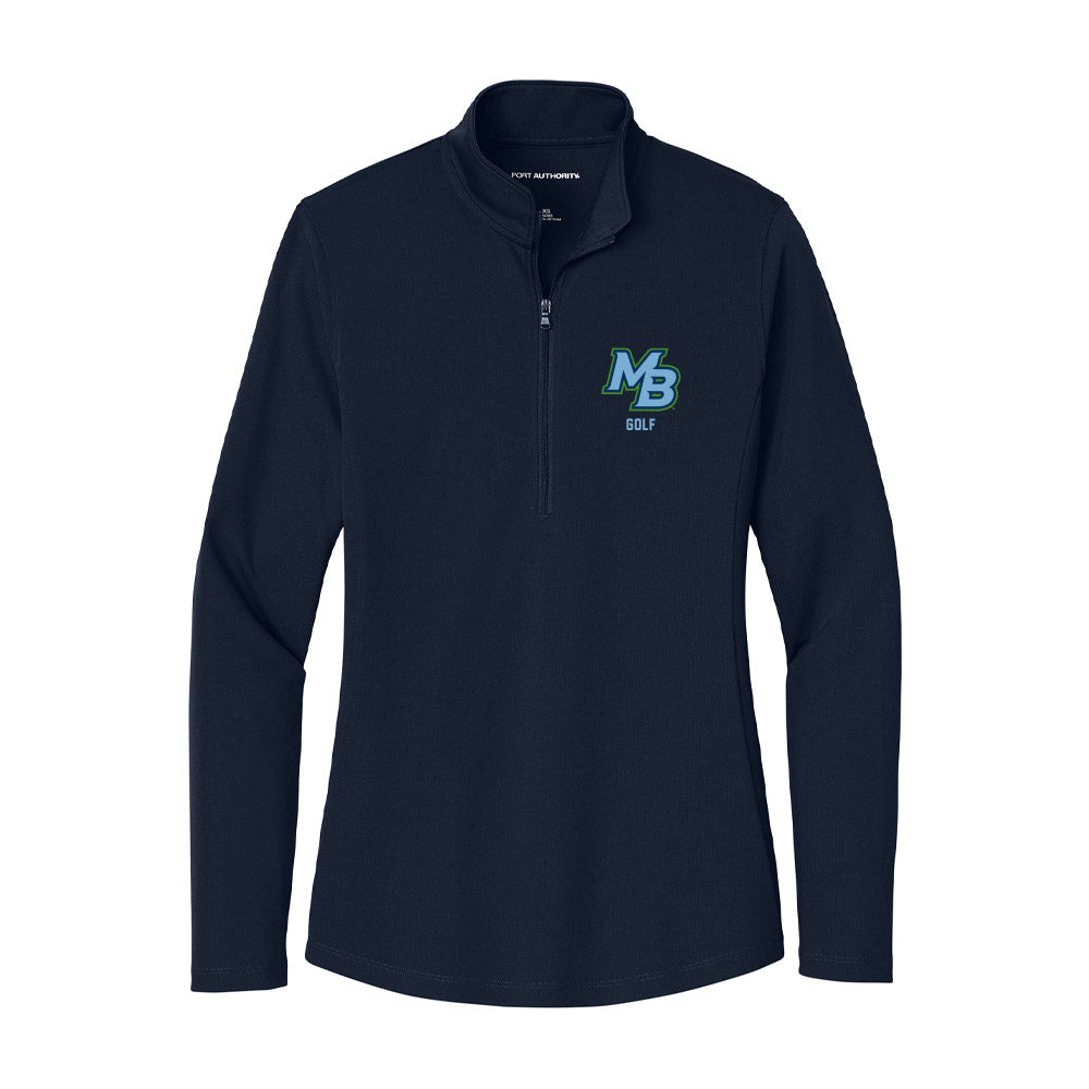 CSU Monterey Bay - NCAA Men's Golf : Zaid Khan - Women's Lightweight Quarter Zip Jacket-0