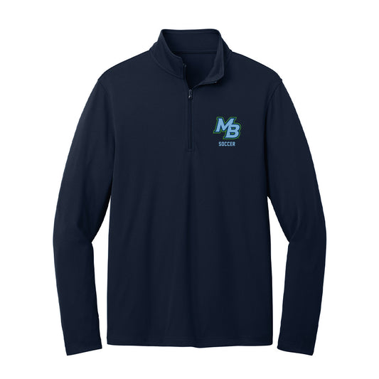 CSU Monterey Bay - NCAA Men's Soccer : Jacob Aiona - Lightweight Quarter Zip Jacket-0