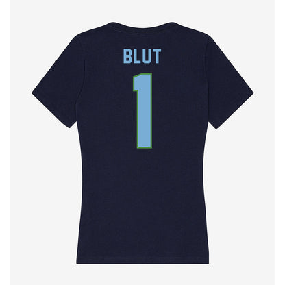 CSU Monterey Bay - NCAA Men's Basketball : Warren Blut - Classic Shersey Women's V-Neck T-Shirt-1