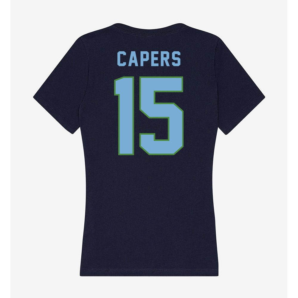 CSU Monterey Bay - NCAA Women's Basketball : Sasha Capers - Classic Shersey Women's V-Neck T-Shirt-1