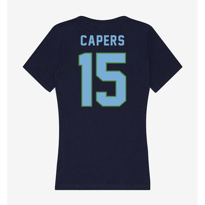 CSU Monterey Bay - NCAA Women's Basketball : Sasha Capers - Classic Shersey Women's V-Neck T-Shirt-1