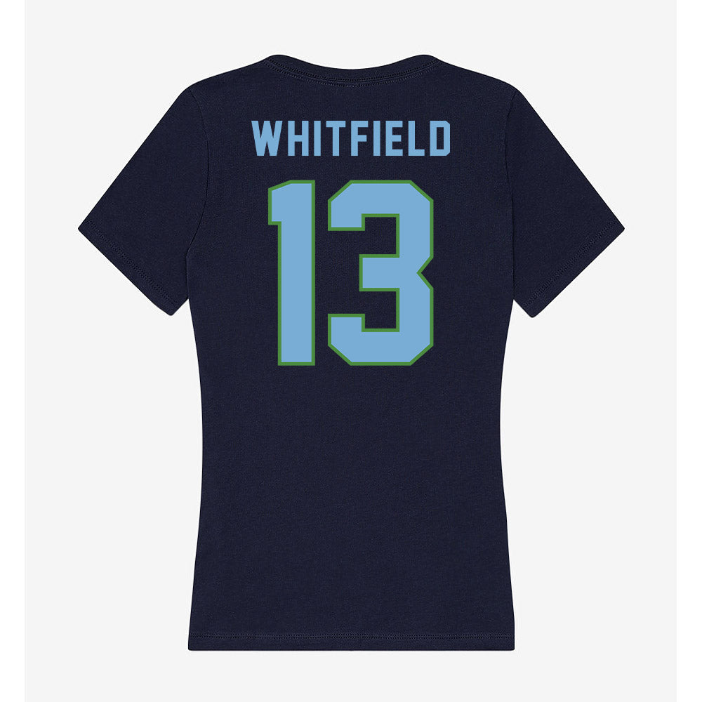 CSU Monterey Bay - NCAA Women's Basketball : Cheyanne Whitfield - Classic Shersey Women's V-Neck T-Shirt-1