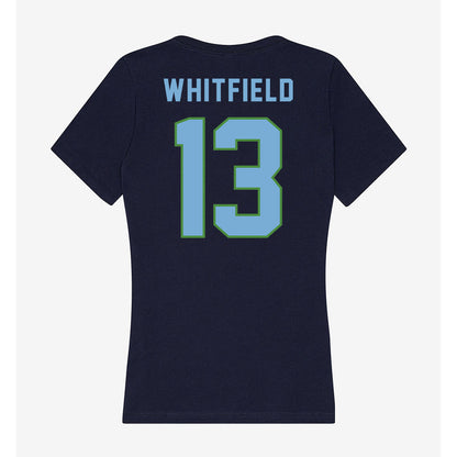 CSU Monterey Bay - NCAA Women's Basketball : Cheyanne Whitfield - Classic Shersey Women's V-Neck T-Shirt-1