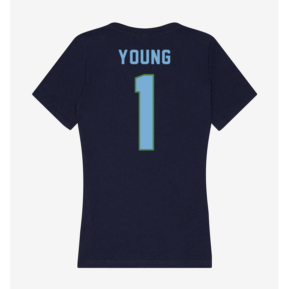 CSU Monterey Bay - NCAA Women's Basketball : Aliyah Young - Classic Shersey Women's V-Neck T-Shirt-1