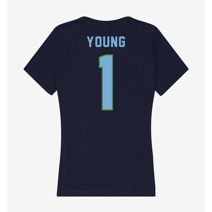 CSU Monterey Bay - NCAA Women's Basketball : Aliyah Young - Classic Shersey Women's V-Neck T-Shirt-1