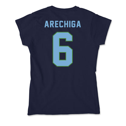 CSU Monterey Bay - NCAA Men's Soccer : Omar Arechiga - Classic Shersey Soft Style Women’s T-Shirt-1