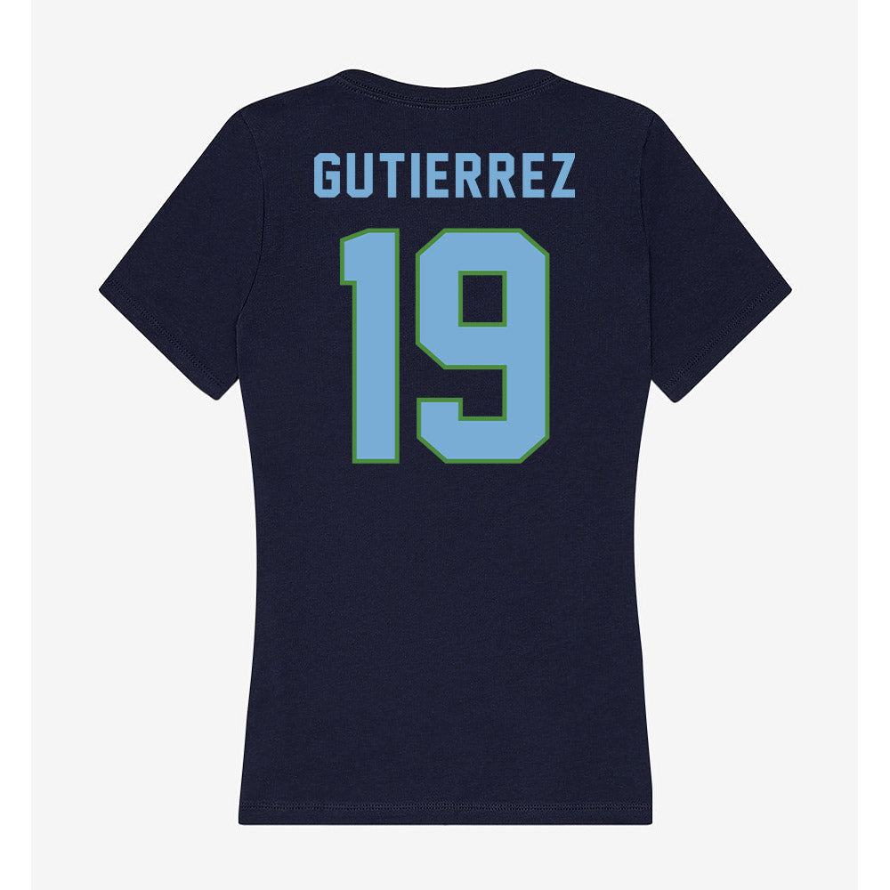 CSU Monterey Bay - NCAA Women's Water Polo : Olivia Gutierrez - Classic Shersey Women's V-Neck T-Shirt-1