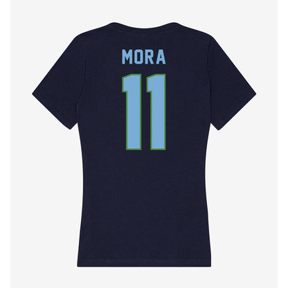 CSU Monterey Bay - NCAA Men's Basketball : Michael Mora - Classic Shersey Women's V-Neck T-Shirt-1