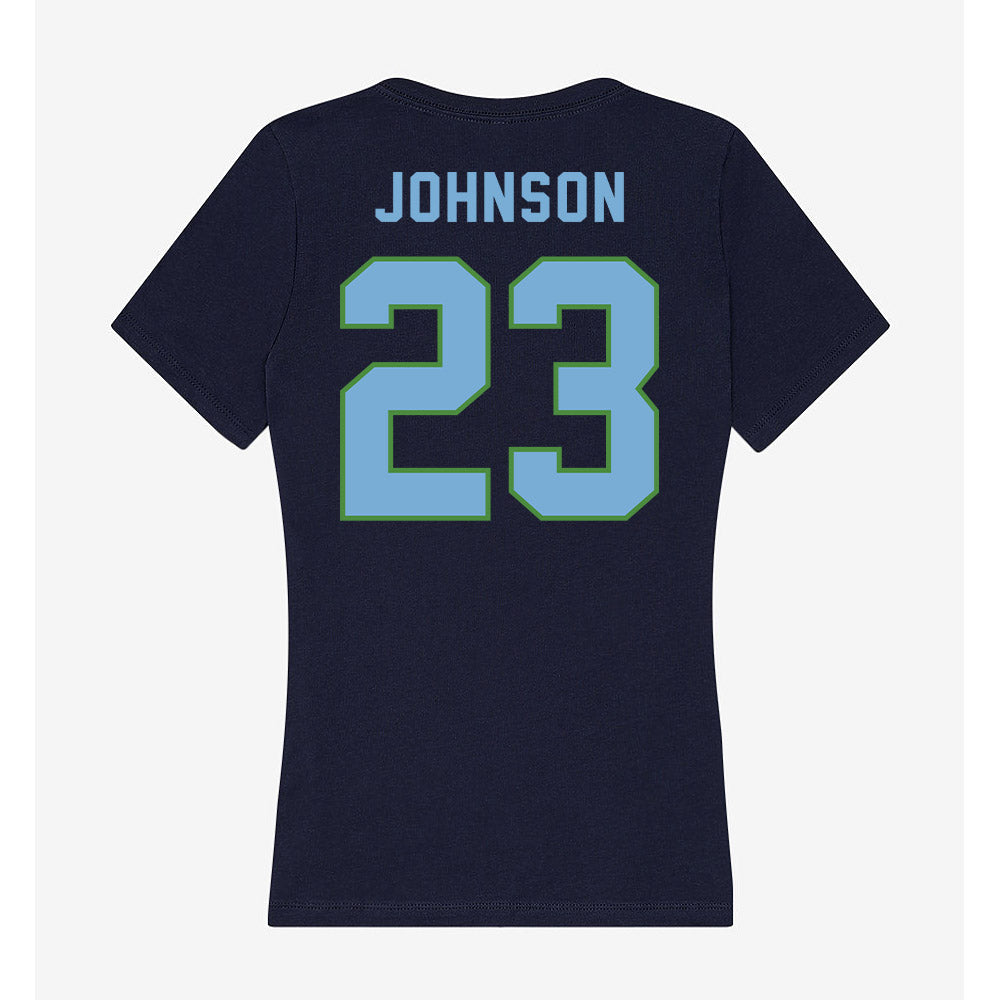 CSU Monterey Bay - NCAA Women's Basketball : Jolie Johnson - Classic Shersey Women's V-Neck T-Shirt-1