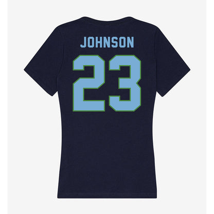 CSU Monterey Bay - NCAA Women's Basketball : Jolie Johnson - Classic Shersey Women's V-Neck T-Shirt-1