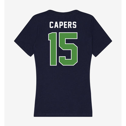 CSU Monterey Bay - NCAA Women's Basketball : Sasha Capers - Classic Shersey Women's V-Neck T-Shirt-1