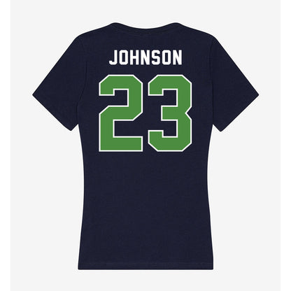 CSU Monterey Bay - NCAA Women's Basketball : Jolie Johnson - Classic Shersey Women's V-Neck T-Shirt-1