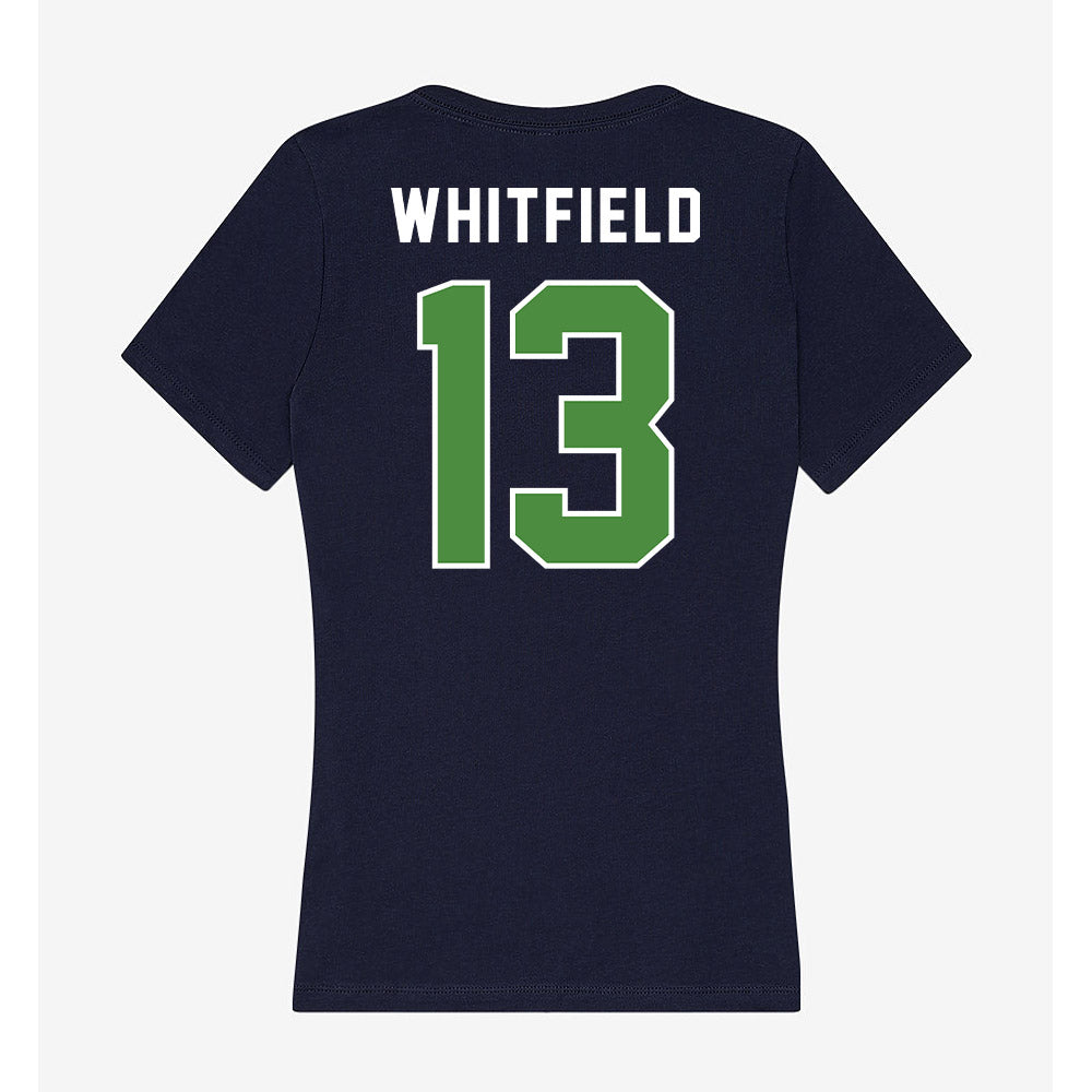 CSU Monterey Bay - NCAA Women's Basketball : Cheyanne Whitfield - Classic Shersey Women's V-Neck T-Shirt-1