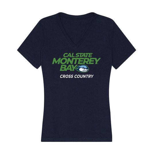 CSU Monterey Bay - NCAA Women's Cross Country : Sidney Logsdon - Classic Shersey Women's V-Neck T-Shirt-0