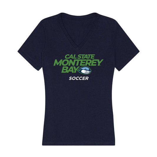 CSU Monterey Bay - NCAA Men's Soccer : Jacob Aiona - Classic Shersey Women's V-Neck T-Shirt-0