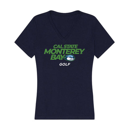 CSU Monterey Bay - NCAA Men's Golf : Kash Cantrell - Classic Shersey Women's V-Neck T-Shirt-0