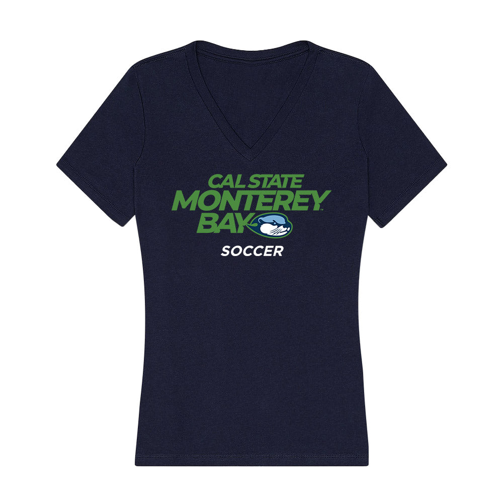 CSU Monterey Bay - NCAA Men's Soccer : Jakob Ernst - Classic Shersey Women's V-Neck T-Shirt-0