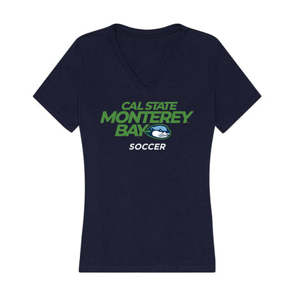 CSU Monterey Bay - NCAA Women's Soccer : Ella Overhulse - Classic Shersey Women's V-Neck T-Shirt-0