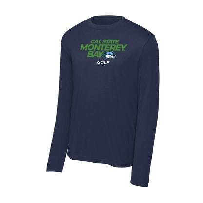 CSU Monterey Bay - NCAA Men's Golf : Kash Cantrell - Classic Shersey Activewear Long Sleeve T-Shirt-0