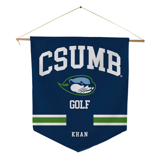 CSU Monterey Bay - NCAA Men's Golf : Zaid Khan - Pennant - 18" x 21"-0